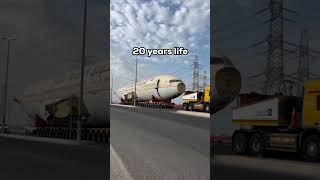 Saudi Arabs aeroplane transport through trucks [upl. by Knorring]