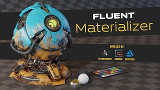 Fluent  Materializer  Procedural texture  Blender addon [upl. by Clyve]