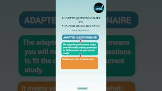 ADOPTED QUESTIONNAIRE l ADAPTED QUESTIONNAIRE l THESIS TIPS l PART 21 [upl. by Alyahsal]