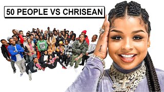 50 PEOPLE VS 1 RAPPER CHRISEAN ROCK [upl. by Aihtela571]