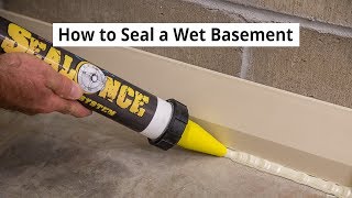 How to Seal a Wet Basement Watertight • DIY Basement Waterproofing [upl. by Esimehc]