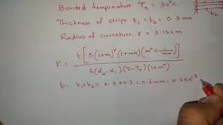 Problem on Bimetallic Strip  Temperature measurement [upl. by Ayatnahs]