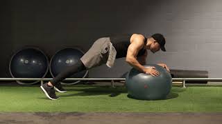 Sculpt Your Triceps and Core with Stability Ball Tricep Marches [upl. by Ntisuj]