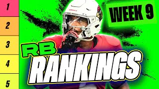 🔥 NEW Top 36 RB RANKINGS for Week 9 Fantasy Football 🚀  Fantasy Football Rankings [upl. by Pressman]