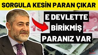 E DEVLETTE BİRİKMİŞ PARANIZ VAR SORGULA AL PARANI [upl. by Silvestro528]