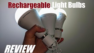 REVIEW Neporal Emergency Rechargeable LED Light Bulbs  Worth It [upl. by Ela868]