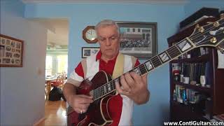 Jazz Guitar  Robert Roetker on Conti Heirloom Archtop [upl. by Elinad]