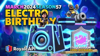 Clash Royale 8th Birthday  March 4 2024  Season 57 [upl. by Grunberg498]