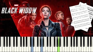 Black Widow  Smells Like Teen Spirit  PIANO TUTORIAL  SHEET amp MIDI [upl. by Meuse]