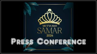 Press Conference Mutya han Samar 2024 [upl. by Eniamret]