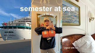 semester at sea move in vlog [upl. by Yrrehs]