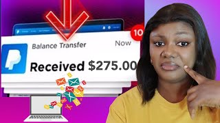 I TRIED MAKING 276 RECEIVING EMAIL  it worked Make Money Online [upl. by Edison]