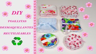 🌺DIY  TOALLITAS DESMAQUILLANTES PADS REUTILIZABLES🌺🌸🌼♻️CUIDEMOS EL PLANETA Sub Ing Ita Por [upl. by Leirud]