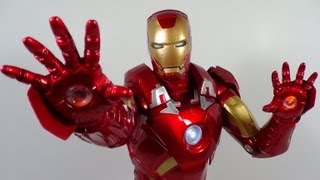 NECA 14 Scale Iron Man Mark 7 The Avengers 18 Inch Movie Figure Review [upl. by Ertnod]