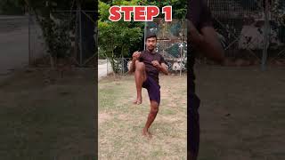 question mark kick🔥 unpredictable kick kickboxing karate [upl. by Amesari]