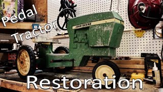 John Deere Pedal Tractor Restoration [upl. by Weiser315]