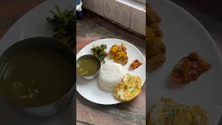 Masala😌Fried Egg With Nepali Thakali Dal😍food nepalifood nepalikhana shorts youtubeshorts [upl. by Festa10]