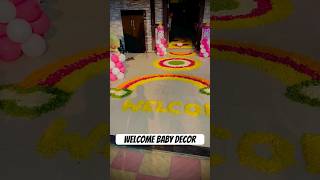 newborn baby girl decoration ideasnewborn baby welcome home decoration [upl. by Anelim]