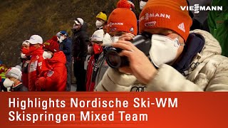 Highlights Nordische SkiWM  Skispringen Mixed Team [upl. by Floss]