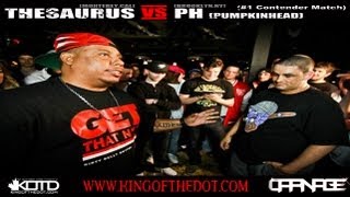 KOTD  Rap Battle  PH vs The Saurus 1 CONTENDER MATCH [upl. by Nnybor]