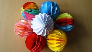 DIY DekoKugel aus Papier  Decoration ball paper [upl. by Myna]