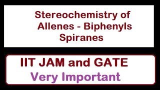 Stereochemistry of Biphenyls Allenes and Spiranes [upl. by Christiane]