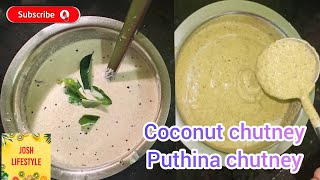 புதினா மற்றும் தேங்காய் சட்னிQuick chutney recipes for idli and dosa chutneyrecipes [upl. by Bilac]