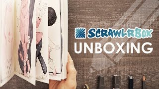 MINI SKETCHBOOK TOUR  ScrawlrBox Challenge [upl. by Wendi]