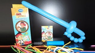 como hacer espadas con globos largos  globoflexia facil  globos tuky  kit de globologia tuky [upl. by Neggem]