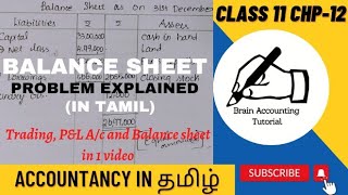 How to prepare Balance sheet in tamil How to prepare Final AccountsI 11th STD accountancy தமிழில் [upl. by Gault890]