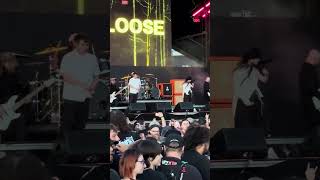 Knocked Loose quotSuffocatequot Ft Poppy live at Sick New World shorts knockedloose poppy [upl. by Idoj991]