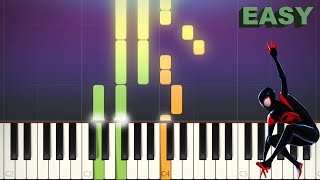 Sunflower by Post Malone ft Swae Lee  EASY Piano Tutorial [upl. by Ognimod340]