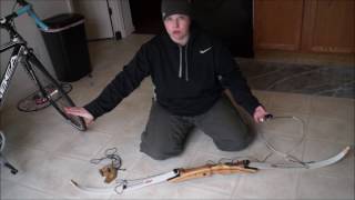 How to string a bow  PSE Razorback Takedown Recurve bow [upl. by Phonsa838]