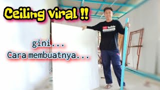 CEILING ASBESTOS RANGKA BESI BATTEN CEILING VIRAL [upl. by Enirol357]