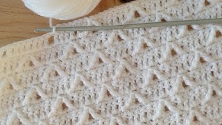 Interesting but simple crochet pattern with 4 rows SUPER EASY Pattern Crochet [upl. by Heriberto]