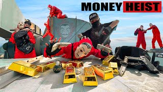 PARKOUR VS MONEY HEIST Money Heist and Bad Guy chase kidnap and kill Police for revenge  Epic POV [upl. by Milicent]