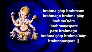 Ganapati Prarthana amp Ganapaath Lyrics [upl. by Grand344]