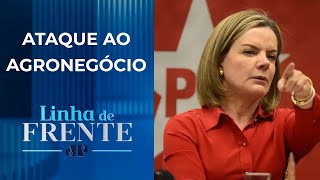 Gleisi Hoffmann defende inclusão do MST no conselhão do Governo I LINHA DE FRENTE [upl. by Lewie275]