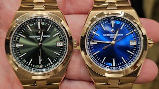 Vacheron Constantin Overseas blue and green dials comparison [upl. by Cook]