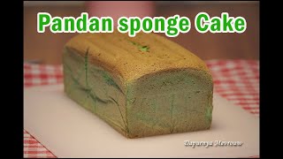 Pandan Sponge Cake Recept Shorts [upl. by Gnourt175]