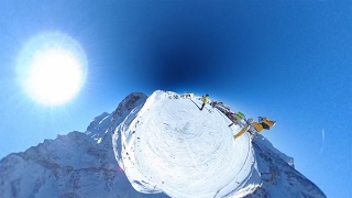 Skiday in Sölden Giggijoch 360 ° VR [upl. by Ellemaj]