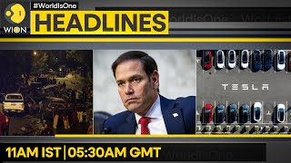 Marco Rubio As Secretary Of Tate  Tesla Stock Extend Rally  WION Headlines [upl. by Mik]