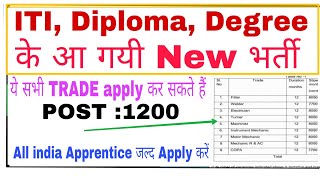 BHEL Apprentice Recruitment 2024  ITI Bhel Apprentice  Diploma amp Degree Apprentice [upl. by Ijic]