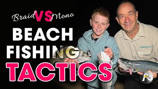 Beach Fishing Tactics BRAID vs MONO Line  Pros  Cons ✅ [upl. by Vokay]