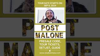 Post Malone has announced brand new tour dates called the F1 Trillion tour shorts short [upl. by Siednarb]