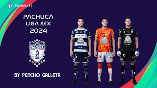 PACHUCA FC KITS 2024  LIGA MX  PES 2021  PS4 [upl. by Eesdnil978]