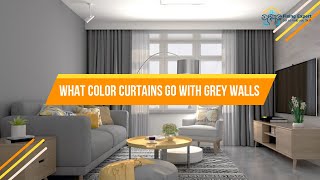 What Color Curtains Go With grey Walls  Curtains Trends For 2022 [upl. by Wendi]