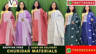 UNSTITCHED NET COTTA CHURIDAR MATERILASCM209onlineshopping VITARA DESIGN KOTHAMANGALAM [upl. by Thilde785]