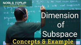 Subspace Dimensions  Concepts amp Problems  TIFR  IITJAM  GATE  NET [upl. by Osnofledi]