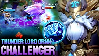 WILD RIFT THUNDER LORD ORNN  BUILD amp RUNES ORNN GAMEPLAY CHALLENGER RANKED [upl. by Leahcimauhsoj]